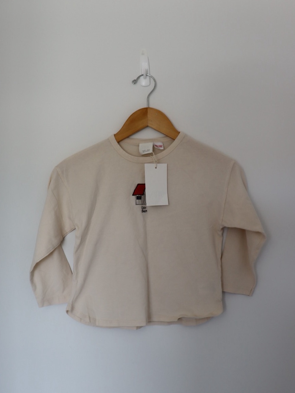 Zara cozy farm top 5Y NWT